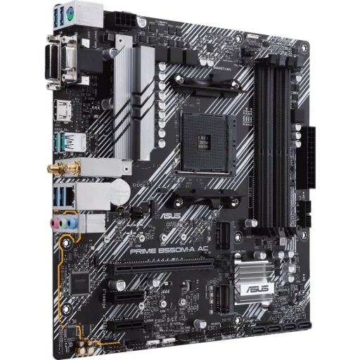 Imagen 4 de Tarjeta Madre Asus PRIME B550M-A AC AMD AM4 4*DDR4 WiFi 2*M.2 DVI HDMI VGA mATX