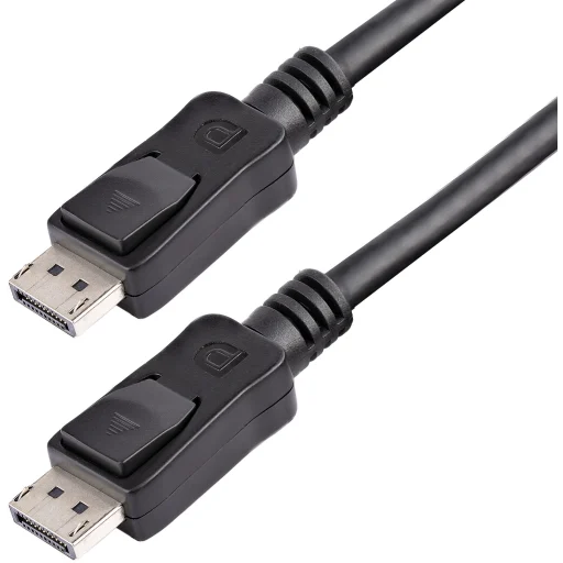 Imagen 0 de Cable Certificado DisplayPort 3M 1.2 4K con cierre de seguridad 2* DP macho