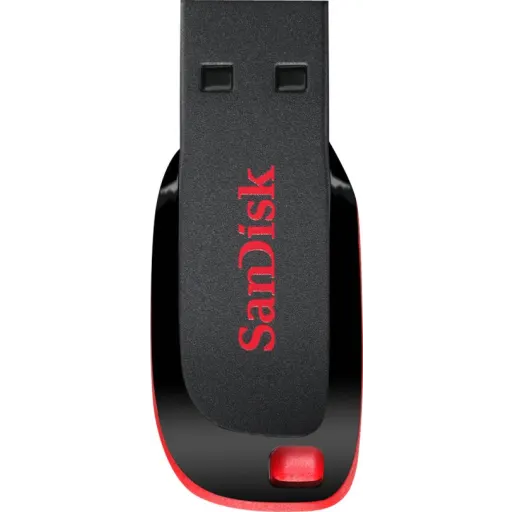 Imagen 2 de Pendrive 16GB SanDisk Cruzer Blade Z50 USB 2.0 Color Negro y Rojo