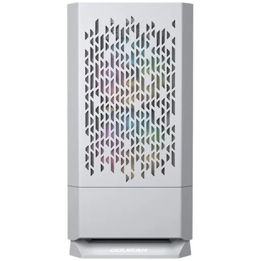 Imagen 13 de Cougar MG140 Air RGB - MT - micro ATX - panel lateral con ventana (cristal templado) - sin fuente de alimentación - blanco - USB/Audio