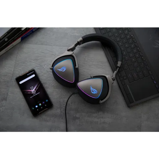 Imagen 6 de Audífonos Gamer Asus ROG Delta, RGB Micrófono Boom USB-C Color Negro