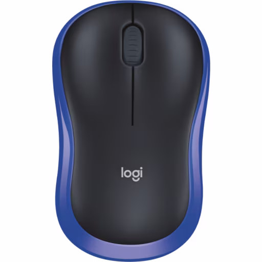 Imagen 2 de Mouse Inalámbrico Logitech M185 Óptico 1000dpi Recp. USB color Azul