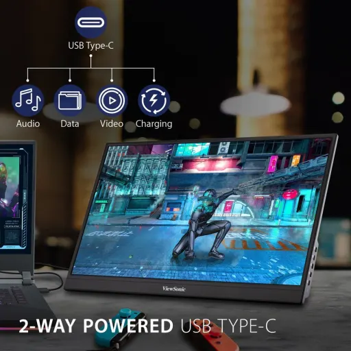 Imagen 4 de Monitor Portátil Viewsonic VX1755 17" Gamer IPS FHD 1920*1080 Mini HDMI 2*USB-C