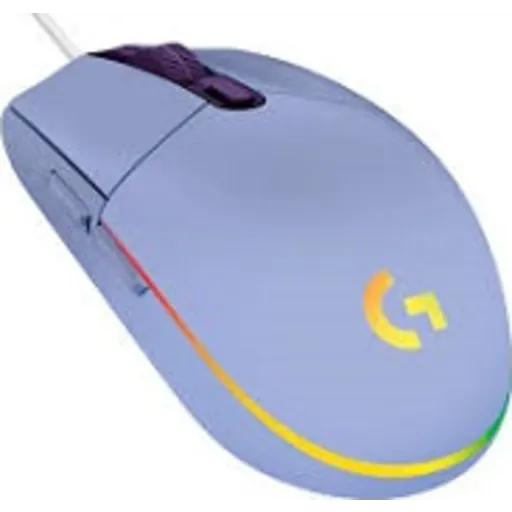 Imagen 0 de Logitech mouse G203 lightsync RGB USB lila 6 botones