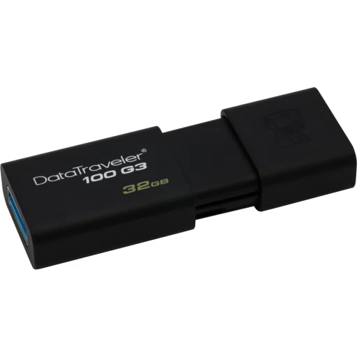 Imagen 1 de Pendrive 32GB Kingston DataTraveler 100 G3 USB 3.0 Color Negro 