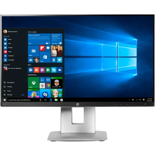 Imagen 7 de HP EliteDisplay E230t - Monitor LED - 23" (23" visible) - pantalla táctil - 1920 x 1080 Full HD (1080p) @ 60 Hz - IPS - 250 cd/m² - 1000:1 - 5 ms - HDMI, VGA, DisplayPort - negro (bisel) - Smart Buy