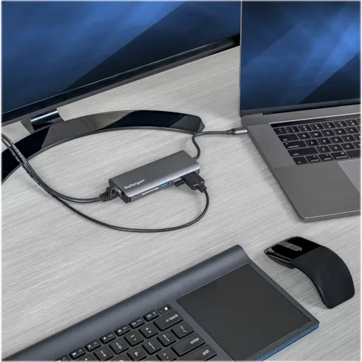 Imagen 1 de HUB USB-C 3.0 StarTech Puertos USB-C3.0 2*USB-A3.0 HDMI RJ-45 Lector SD