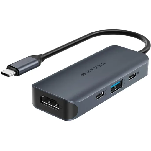 ADAPTADOR MULTIPUERTOS USB-C - DOCKING STATION USB TIPO C HDMI 4K60 - HUB LADRÓN  USB 3.0 DE