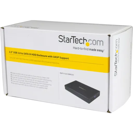Imagen 3 de Cofre Porta Disco Duro SuperSpeed 3.5" SATA3 USB3.0 con UASP Aluminio Negro