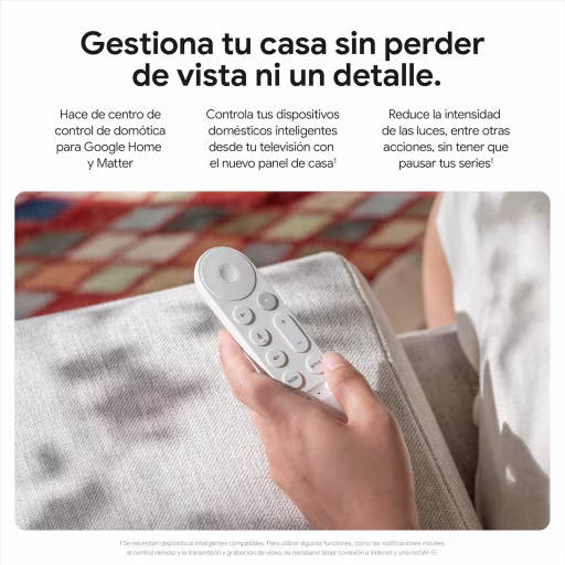 Imagen 7 de Google TV Streamer 4K Blanco TV Smart Home Porcelain 