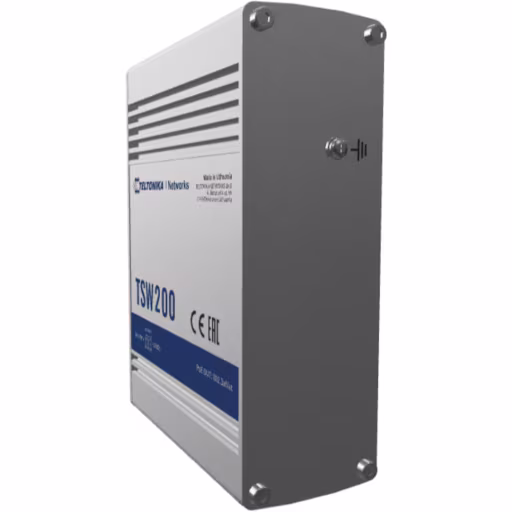 Imagen 1 de Switch Industrial Teltonika TSW200, 8xLAN, PoE1-8 10/100/1000Mbps, 2xSFP