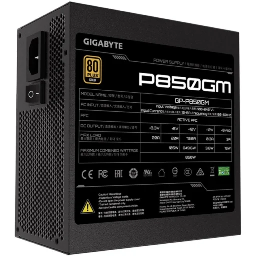 Imagen 3 de Fuente de Poder Gigabyte GP-P850GM, 850W Certf 80 PLUS Gold Modular Activo ATX