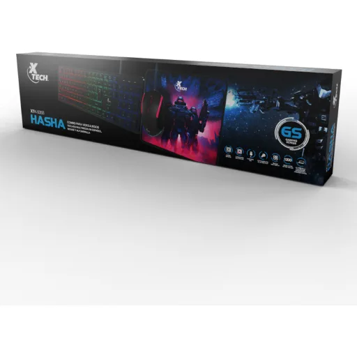 Imagen 6 de Kit Teclado Mouse MousePad XTech XTK-535S, Tec Español, Mouse 1200dpi, MPd 30*25