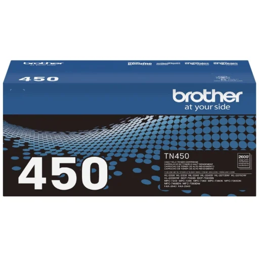 Imagen 1 de Toner Brother TN-450 Negro para MFC7360N/7460DN/7860DW DCP7060D/7065DN, 2600 Pág