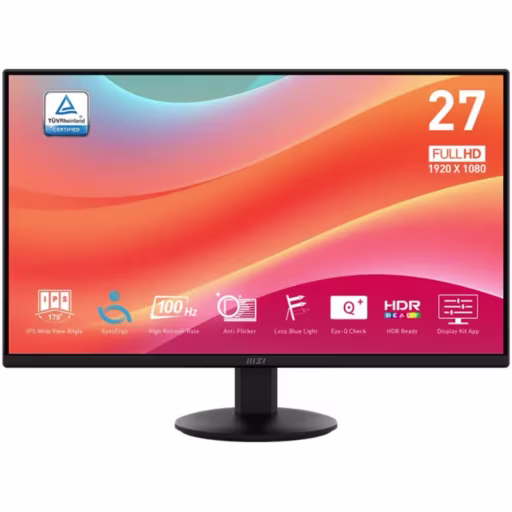 Monitor MSI  PRO MP272L 27"" IPS FHD HDMI DP 100HZ 1ms (MPRT)/4ms (GTG)
