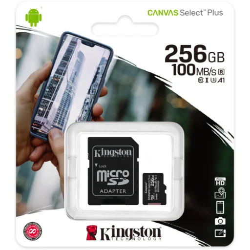 Imagen 4 de Memoria MicroSDHC 256GB Kingston MicroSDHC/SDXC Canvas Select Plus 100R/85R