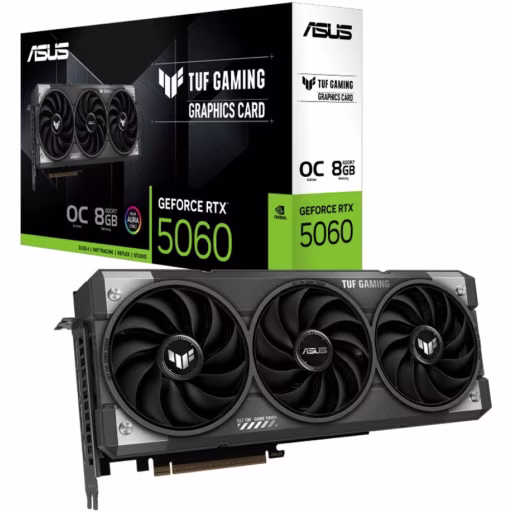 Tarjeta de Video Asus RUF RTX5060 O8G Gaming 8GB GDDR7 1*HDMI 3*DP 3.1Slot ARGB
