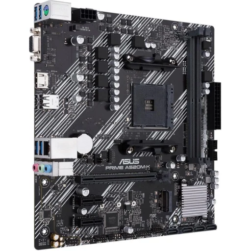 Imagen 1 de Tarjeta Madre Asus PRIME A520M-K AMD Ryzen AM4 2*DDR4 M.2 HDMI VGA USB3.2 mATX