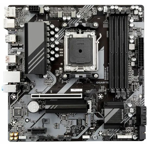 Imagen 1 de Tarjeta Madre Gigabyte B650M K AMD AM5 4*DDR5 2*M.2 DP HDMI PS/2 USB-C 3.2 MATX