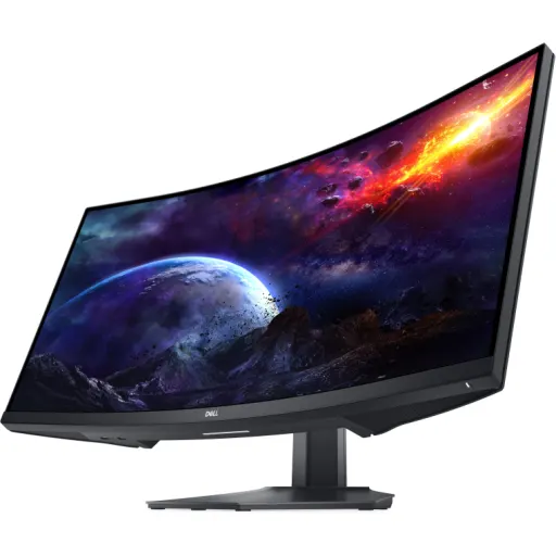 Monitor curvo para juegos Dell Monitor curvo de 34 pulgadas con frecuencia  de actualización de 144 Hz, pantalla WQHD (3440 x 1440), negro - S3422DWG