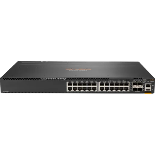 Imagen 3 de HPE Aruba 6300M - Conmutador - L3 - Gestionado - 24 x 10/100/1000 + 4 x SFP56 de 1 Gb / 10 Gb / 25 Gb / 50 Gb (ascendente/apilado) - flujo de aire de delante hacia el lado - montaje en rack