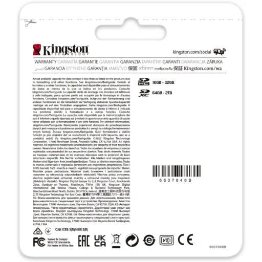 Imagen 3 de Memoria SDXC 256GB Kingston Canvas React Plus SDXC UHS-II 300R/260W U3 V