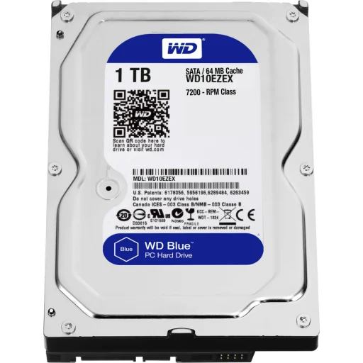 Disco Duro Western Digital Blue 1TB 3.5 7200RPM SATA III 6GB/s 64MB