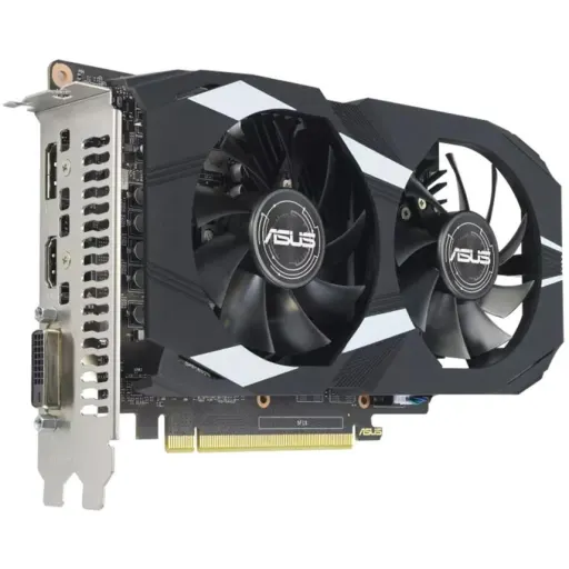 Imagen 2 de Tarjeta de Video Asus DUAL-GTX1650-O4GD6-P-EVO 4GB GDDR6 PCIe3.0 DVI-D HDMI VGA