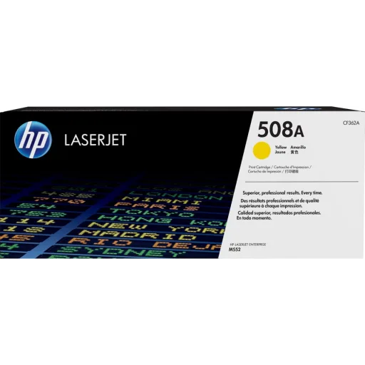 Imagen 0 de Toner HP 508A Yellow para Imp. LaserJet M552/M553, 5000 Páginas