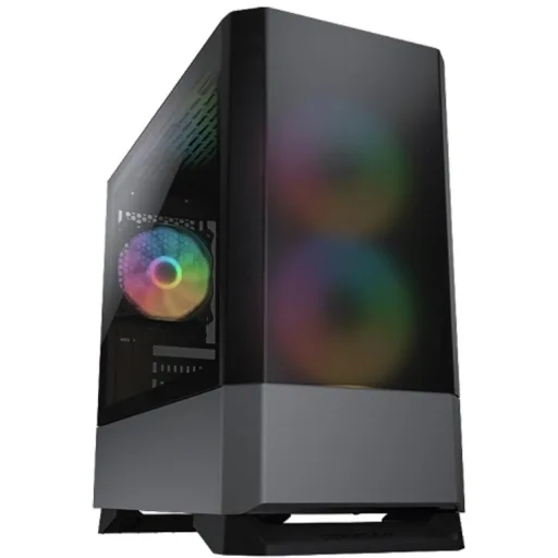 Imagen 0 de Gabinete Gamer Cougar MG140 RGB USB2.0/3.0 Vidrio templ Mid Torre IronGray
