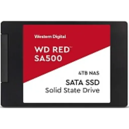 Imagen 1 de Unidad SSD Western Digital Red SA500 4TB 2.5" 7mm SATA3 560/530MB/s p/NAS 