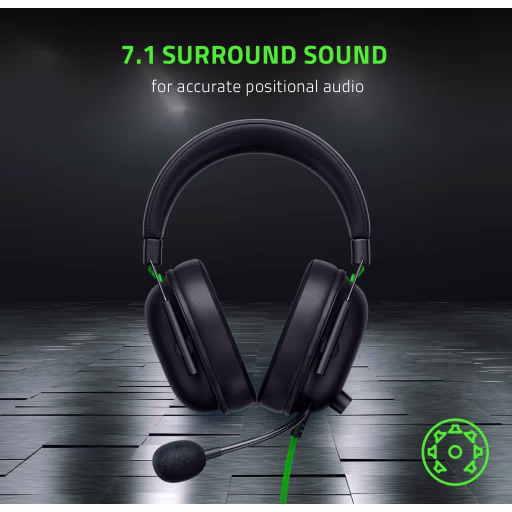 Imagen 5 de Audífonos Gamer Alámbricos Razer BlackShark V2X Triforce 50mm HyperClear Mic Blk
