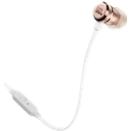 Imagen 2 de JBL T290 - Auriculares internos con micro - en oreja - cableado - conector de 3,5 mm - oro rosa