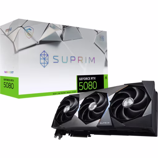 Imagen 0 de MSI GeForce RTX 5080 16G SUPRIM SOC [G5080-16SPS]