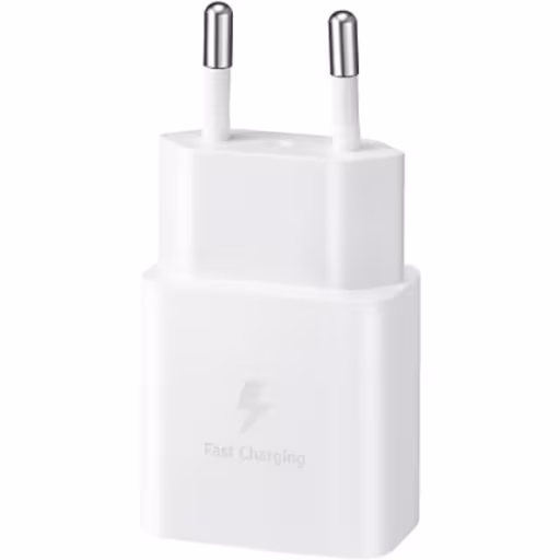 Imagen 2 de Cargador Celular Samsung 15W USB-C con cable 1mt Color Blanco Carga Rapida