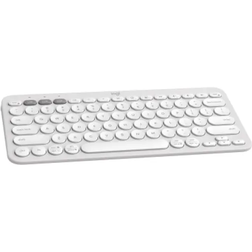 Imagen 2 de Teclado Inalámbrico Logitech Pebble Keys 2 K380S, Bluetooth Dongle USB Esp Blanc