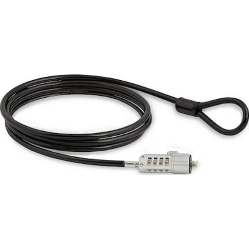 Imagen 0 de Cable de Seguridad StarTech Candado combinacion 4 Digitos 1.8 mt PC/Laptop Negro