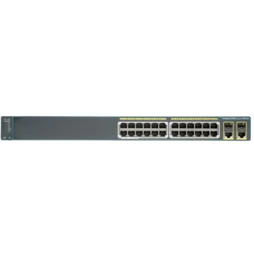 Imagen 1 de Switch Cisco Catalyst WS-C2960-24TC-L Fast Ethernet 64MB DRAM Flash 32MB 24 Ptos