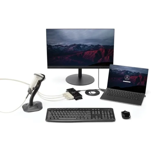 Imagen 3 de HUB USB StarTech 4 Port SERIAL DB9 RS232 Riel DIN Ind. Montaje Pared