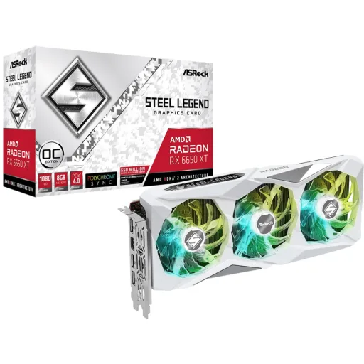 Imagen 0 de ASRock Radeon RX 6650 XT Steel Legend 8GB OC [RX6650XT SL 8GO]