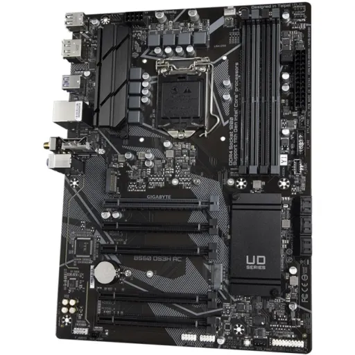 Imagen 1 de Gigabyte B560 DS3H AC - 1.0 - placa base - ATX - Socket LGA1200 - B560 Chipset - USB-C Gen1, USB 3.2 Gen 1 - Gigabit LAN, Wi-Fi, Bluetooth - Tarjeta gráfica (CPU necesaria) - HD Audio (8-canales)