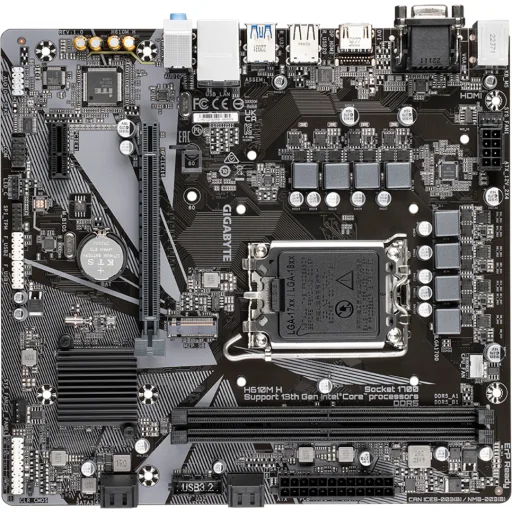 Imagen 3 de Tarjeta Madre Gigabyte H610M H LGA1700 14°G DDR5 M.2 PS/2 HDMI VGA 2*USB3.2 MATX