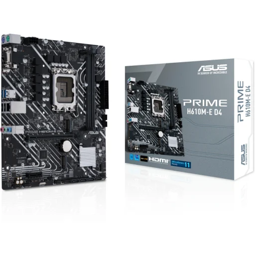 Imagen 1 de Tarjeta Madre Asus PRIME-H610M-E-D4 MATX LGA1700 13°G 2*M.2 2*DDR4 DP HDMI VGA
