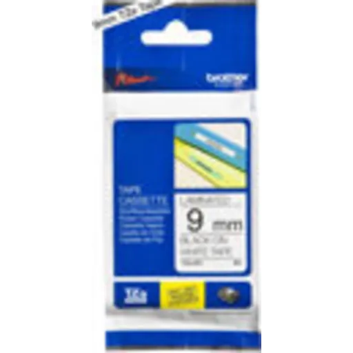 Imagen 3 de Cinta Brother TZE-221 Negro sobre Blanco de 9 mm (0,35 pulg.) para P-Touch 8mt