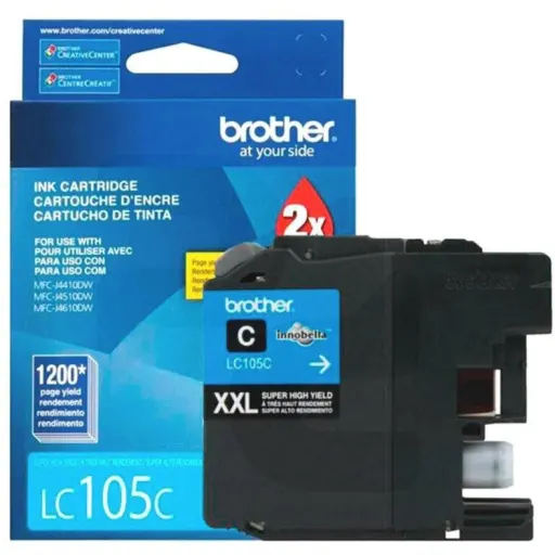 Imagen 1 de Brother LC-105C XXL - Súper Alto Rendimiento - cián - original - cartucho de tin