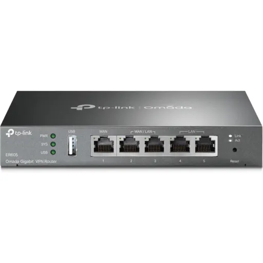 Imagen 0 de Router TP-Link ER605 V2 VPN Gigabit VPN 3 puertos Ethernet WAN + 1 USB WAN
