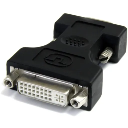 Imagen 0 de Adaptador Conversor DVI-I Hembra a VGA Macho HD15 Color Negro - StarTech