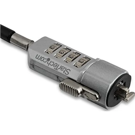 Imagen 2 de Cable de Seguridad StarTech Candado combinacion 4 Digitos 1.8 mt PC/Laptop Negro
