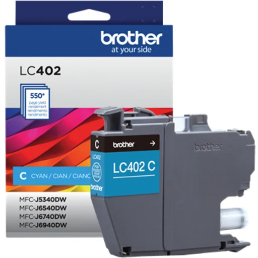 Imagen 1 de Cartridge Brother LC402CS Cyan Comp. MFCJ6740DW, 550 Páginas