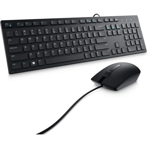 Kit Teclado Mouse Alámbrico Dell KM300C Conectividad USB Cable 1.8 mts  Negro